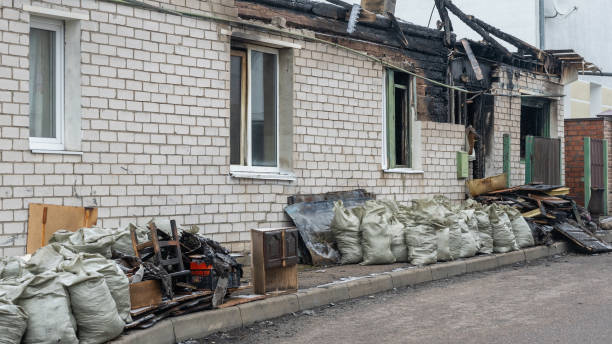 Professional Fire Damage Removal technician working in Marcus Hook, PA